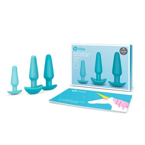 Zestaw do treningu analnego - B-Vibe Anal Training & Education Set Blue Zestaw do treningu analnego - B-Vibe Anal Training & Education Set Blue