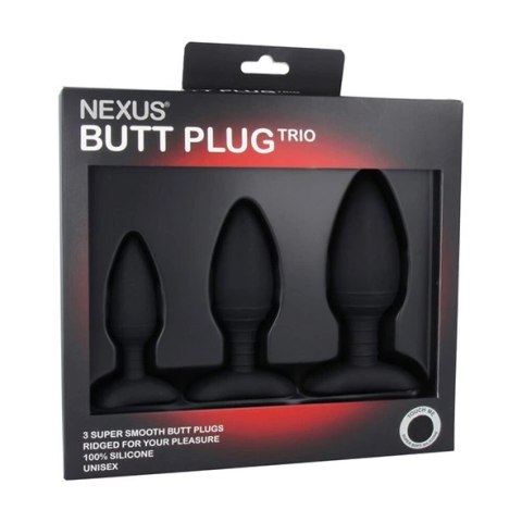 Zestaw plugów analnych - Nexus Butt Plug Trio Set Zestaw plugów analnych - Nexus Butt Plug Trio Set