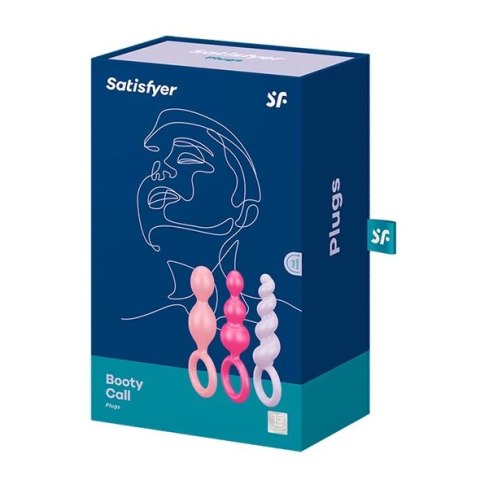 Zestaw plugów analnych - Satisfyer Booty Call Plugs Multi Color Zestaw plugów analnych - Satisfyer Booty Call Plugs Multi Color