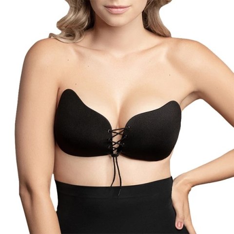 Biustonosz samonośny - Bye Bra Lace-It Bra Miseczka D Black Biustonosz samonośny - Bye Bra Lace-It Bra Miseczka D Black