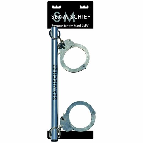 Drążek - S&M Spreader Bar with Metal Cuffs Drążek - S&M Spreader Bar with Metal Cuffs
