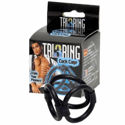 Klatka na penisa - Tri Ring Cock Cage Klatka na penisa - Tri Ring Cock Cage