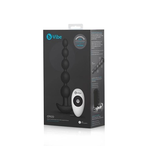 Koraliki analne wibrujące - B-Vibe Cinco Black Koraliki analne wibrujące - B-Vibe Cinco Black