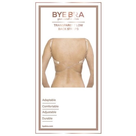 Paski obniżające zapięcie - Bye Bra Transparent Low Back Straps Clear Paski obniżające zapięcie - Bye Bra Transparent Low Back Straps Clear