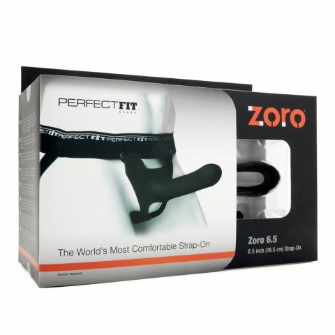 Penis - Perfect Fit Zoro Strap-On 16,5 cm Strap-On Black Penis - Perfect Fit Zoro Strap-On 16,5 cm Strap-On Black
