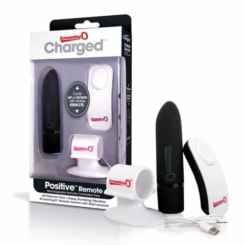 Podręczny wibrator - The Screaming O Charged Positive Remote Control Black Podręczny wibrator - The Screaming O Charged Positive Remote Control Black
