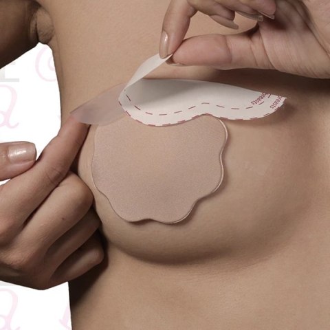 Taśmy do biustu i nakładki materiałowe - Bye Bra Breast Lift & Fabric Nipple Covers Miseczka F-H 3 pary Taśmy do biustu i nakładki materiałowe - Bye Bra Breast Lift & Fabric Nipple Covers Miseczka F-H 3 pary