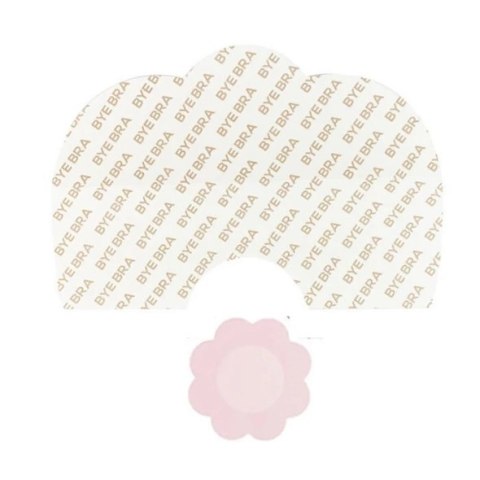 Taśmy do biustu i nakładki materiałowe - Bye Bra Breast Lift & Silk Nipple Covers Miseczka D-F 3 pary Taśmy do biustu i nakładki materiałowe - Bye Bra Breast Lift & Silk Nipple Covers Miseczka D-F 3 pary