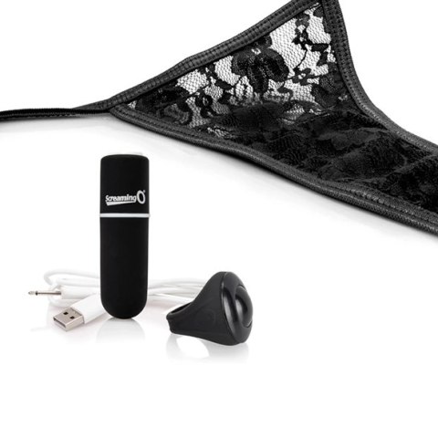 Wibrujące majteczki - The Screaming O Charged Remote Control Panty Vibe Black Wibrujące majteczki - The Screaming O Charged Remote Control Panty Vibe Black