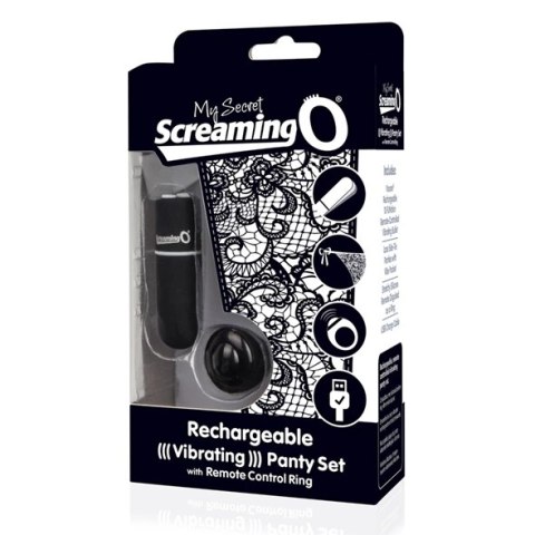 Wibrujące majteczki - The Screaming O Charged Remote Control Panty Vibe Black Wibrujące majteczki - The Screaming O Charged Remote Control Panty Vibe Black