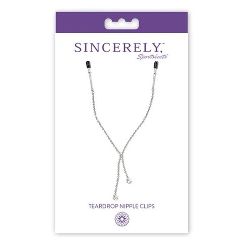 Zaciski na sutki - Sportsheets Sincerely Teardrop Nipple Clips Zaciski na sutki - Sportsheets Sincerely Teardrop Nipple Clips