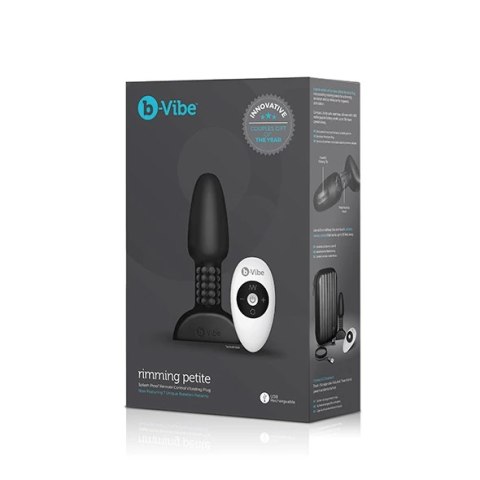 Zdalnie sterowany plug analny - B-Vibe Rimming Petite Black Zdalnie sterowany plug analny - B-Vibe Rimming Petite Black