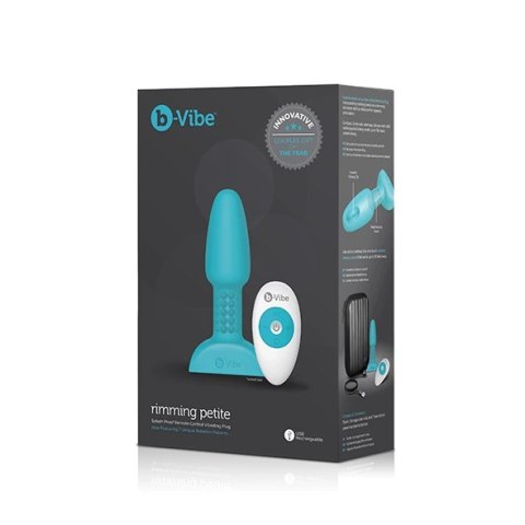 Zdalnie sterowany plug analny - B-Vibe Rimming Petite Teal Zdalnie sterowany plug analny - B-Vibe Rimming Petite Teal