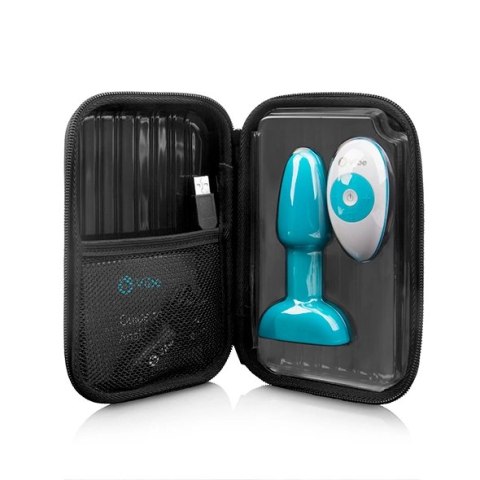 Zdalnie sterowany plug analny - B-Vibe Rimming Petite Teal Zdalnie sterowany plug analny - B-Vibe Rimming Petite Teal
