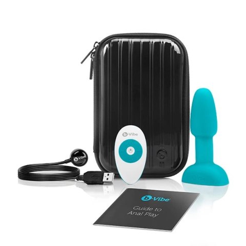 Zdalnie sterowany plug analny - B-Vibe Rimming Petite Teal Zdalnie sterowany plug analny - B-Vibe Rimming Petite Teal