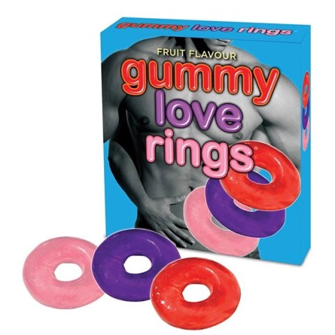 Gumowe pierścienie na penisa - Gummy Love Rings Gumowe pierścienie na penisa - Gummy Love Rings
