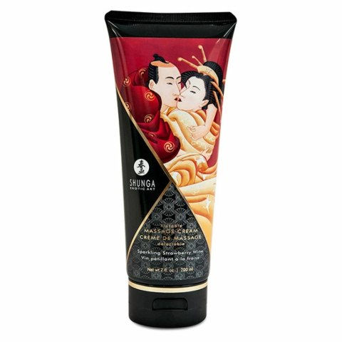 Krem do masażu - Shunga Massage Cream Sparkling Strawberry Wine 200 ml Krem do masażu - Shunga Massage Cream Sparkling Strawberry Wine 200 ml