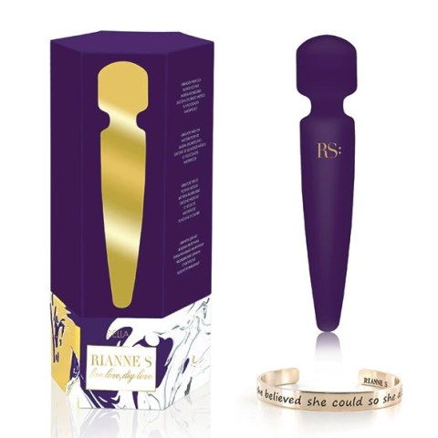 Masażer - RS Essentials Bella Mini Body Wand Deep Purple Masażer - RS Essentials Bella Mini Body Wand Deep Purple