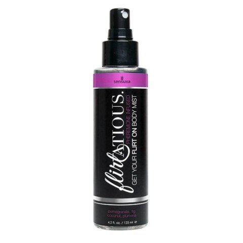 Mgiełka do ciała - Sensuva Flirtatious Pheromone Body Mist Pomegranate, Fig, Coconut & Plumeria 125 ml Mgiełka do ciała - Sensuva Flirtatious Pheromone Body Mist Pomegranate, Fig, Coconut & Plumeria 125 ml