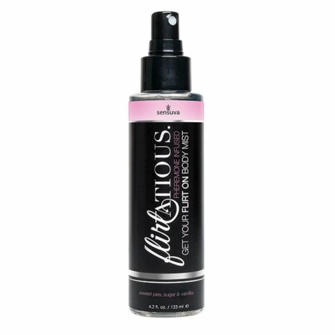 Mgiełka do ciała - Sensuva Flirtatious Pheromone Body Mist Vanilla, Sugar & Sweet Pea 125 ml Mgiełka do ciała - Sensuva Flirtatious Pheromone Body Mist Vanilla, Sugar & Sweet Pea 125 ml