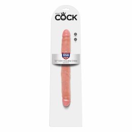 Penis dildo podwójny - King Cock 12 Inch Slim Double Flesh