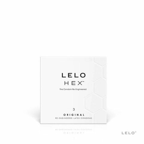 Prezerwatywy - Lelo HEX Original 3 szt Prezerwatywy - Lelo HEX Original 3 szt