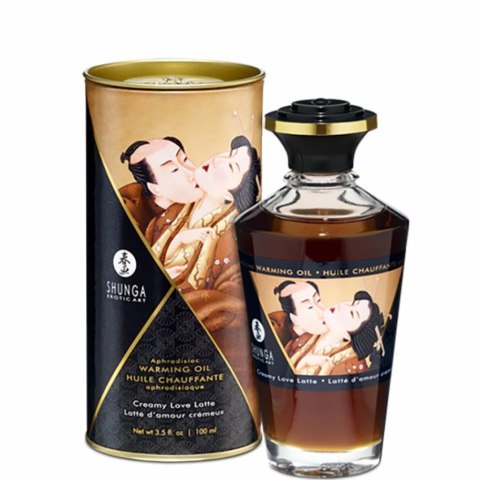 Rozgrzewający olejek do masażu - Shunga Aphrodisiac Warming Oil Creamy Latte 100 ml Rozgrzewający olejek do masażu - Shunga Aphrodisiac Warming Oil Creamy Latte 100 ml