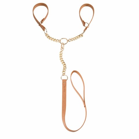 Kajdanki - Bijoux Indiscrets Maze T-Restraints Brown Kajdanki - Bijoux Indiscrets Maze T-Restraints Brown