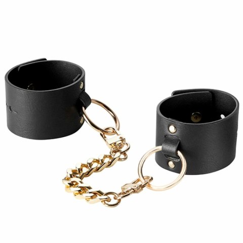 Kajdanki - Bijoux Indiscrets Maze Wide Cuffs Black Kajdanki - Bijoux Indiscrets Maze Wide Cuffs Black