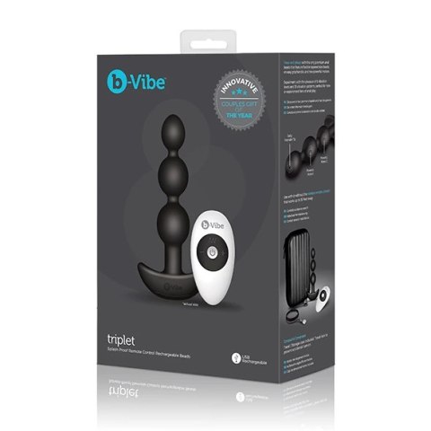 Koraliki analne wibrujące - B-Vibe Triplet Black Koraliki analne wibrujące - B-Vibe Triplet Black