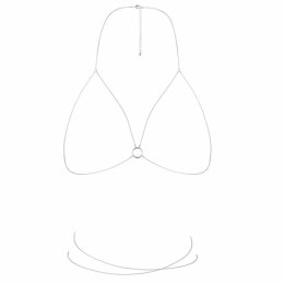 Łańcuszki jak stanik - Bijoux Indiscrets Magnifique Bra Chain Silver