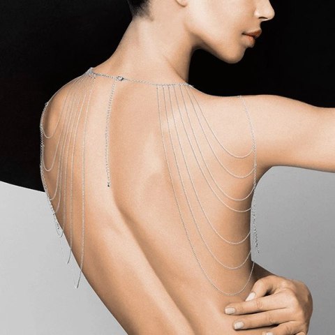 Łańcuszki na ramiona - Bijoux Indiscrets Magnifique Shoulder Jewelry Silver Łańcuszki na ramiona - Bijoux Indiscrets Magnifique Shoulder Jewelry Silver