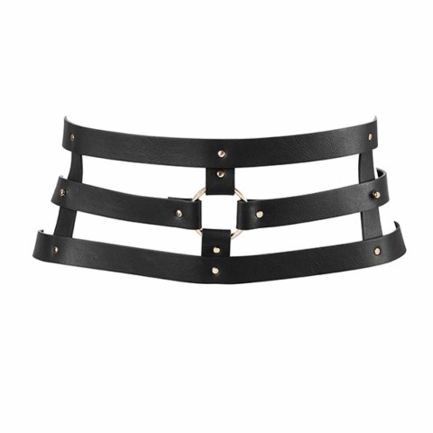 Pas skórzany - Bijoux Indiscrets Maze Wide Belt Black Pas skórzany - Bijoux Indiscrets Maze Wide Belt Black