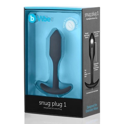 Plug analny - B-Vibe Snug Plug 1 Black Plug analny - B-Vibe Snug Plug 1 Black