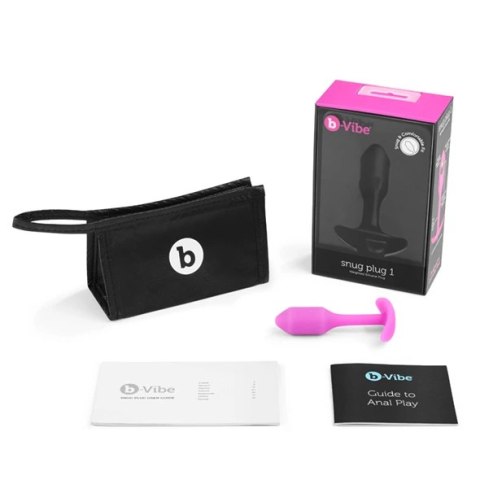 Plug analny - B-Vibe Snug Plug 1 Fuchsia Plug analny - B-Vibe Snug Plug 1 Fuchsia