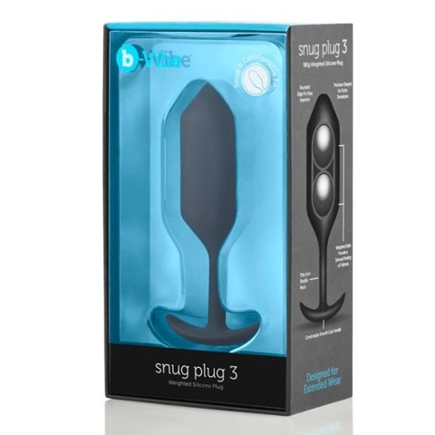Plug analny - B-Vibe Snug Plug 3 Black Plug analny - B-Vibe Snug Plug 3 Black