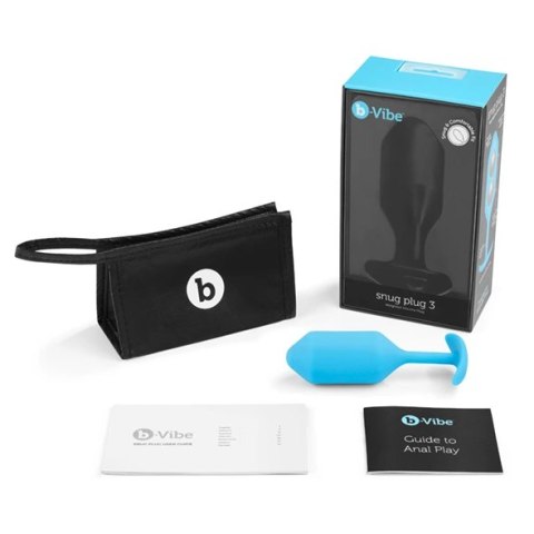 Plug analny - B-Vibe Snug Plug 3 Teal Plug analny - B-Vibe Snug Plug 3 Teal