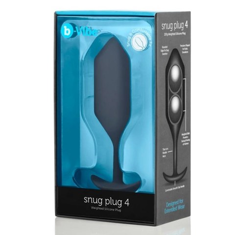 Plug analny - B-Vibe Snug Plug 4 Black Plug analny - B-Vibe Snug Plug 4 Black