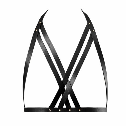 Uprząż na piersi - Bijoux Indiscrets Maze Halter Bra Harness Black Uprząż na piersi - Bijoux Indiscrets Maze Halter Bra Harness Black