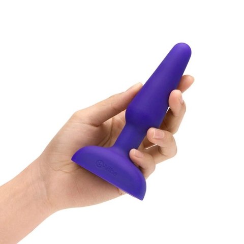 Zdalnie sterowany plug analny - B-Vibe Trio Plug Purple Zdalnie sterowany plug analny - B-Vibe Trio Plug Purple