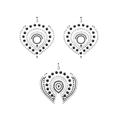 Biżuteria do ciała - Bijoux Indiscrets Flamboyant Black & Silver Biżuteria do ciała - Bijoux Indiscrets Flamboyant Black & Silver