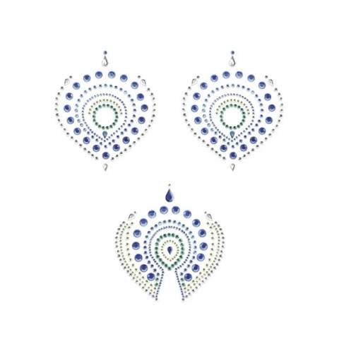 Biżuteria do ciała - Bijoux Indiscrets Flamboyant Blue & Green Biżuteria do ciała - Bijoux Indiscrets Flamboyant Blue & Green