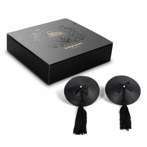 Nakładki na sutki - Bijoux Indiscrets Burlesque Pasties Black Nakładki na sutki - Bijoux Indiscrets Burlesque Pasties Black