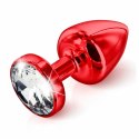 Plug analny - Diogol Anni Round Red 30 mm