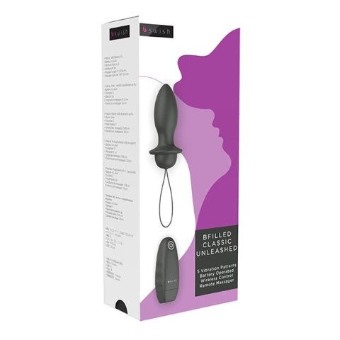 Plug analny wibrujący - B Swish bfilled Classic Black Plug analny wibrujący - B Swish bfilled Classic Black