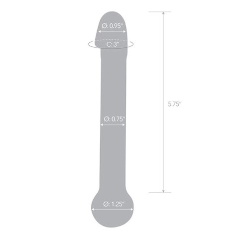 Szklane dildo - Glas Realistic Head Szklane dildo - Glas Realistic Head