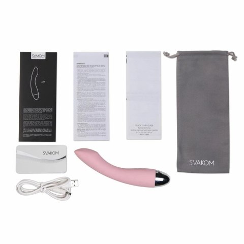 Wibrator do punktu G - Svakom Amy G-Spot Vibrator Pale Pink Wibrator do punktu G - Svakom Amy G-Spot Vibrator Pale Pink