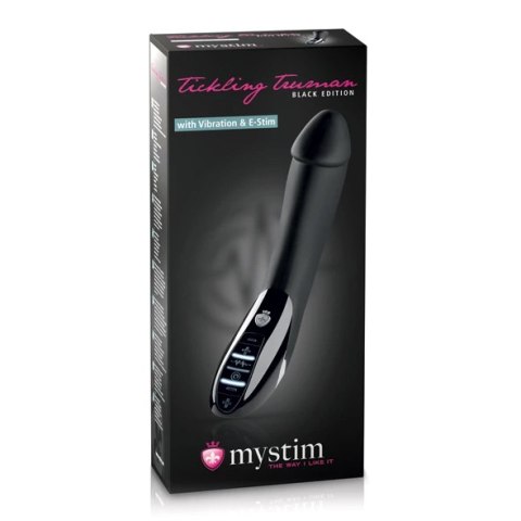 Wibrator z elektrostymulacją - Mystim Tickling Truman eStim Black Wibrator z elektrostymulacją - Mystim Tickling Truman eStim Black