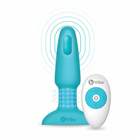 Zdalnie sterowany plug analny - B-Vibe Rimming Plug 2 Teal Zdalnie sterowany plug analny - B-Vibe Rimming Plug 2 Teal