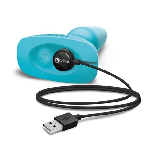 Zdalnie sterowany plug analny - B-Vibe Rimming Plug 2 Teal Zdalnie sterowany plug analny - B-Vibe Rimming Plug 2 Teal